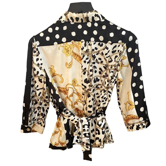 EUREKA BABYLON PRINTED BLOUSE STYLE "VERSACE" - Picture 6 of 11